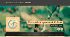 Desktop Screenshot of fayettevilleacupuncture.net