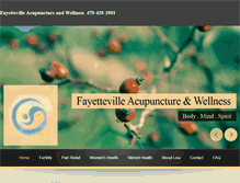 Tablet Screenshot of fayettevilleacupuncture.net